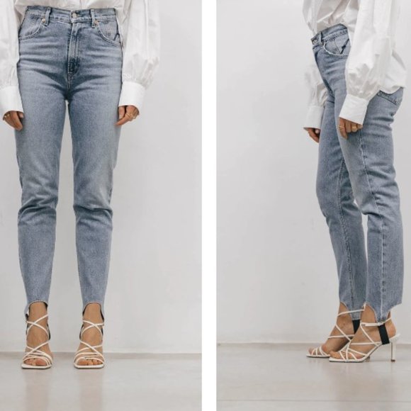 CITIZENS OF HUMANITY Valerie High Rise Tapered Stirrup Jean in Caraway ( 30 ) - Picture 2 of 9